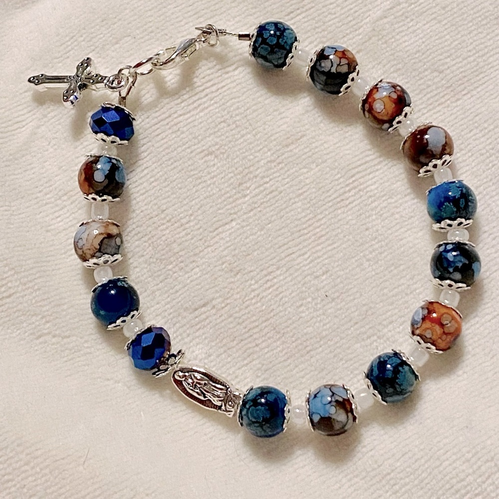 Handmade Rosary Bracelet, 1 Decade, NWT